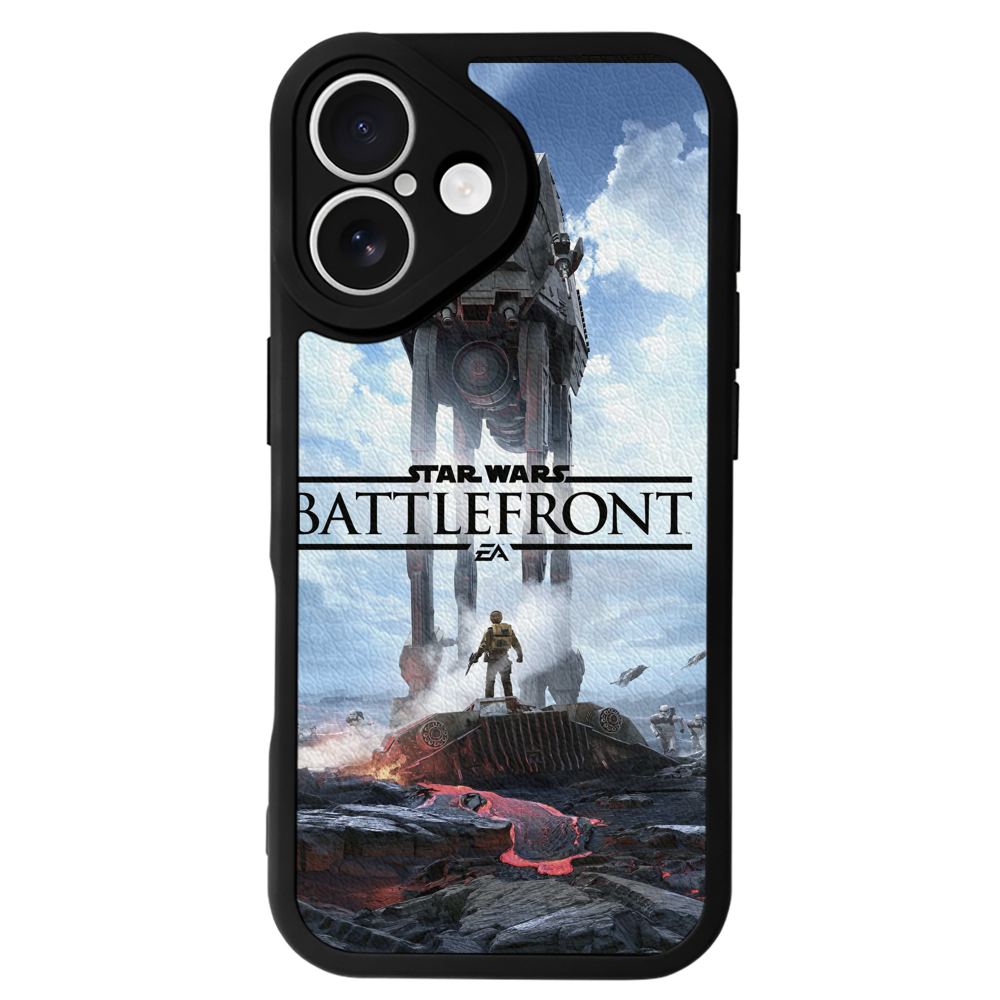 （画像用） スター・ウォーズ Star Wars 【iPhone 16シリーズ対応】シリコンスマホケース（レザー調） 材質：シリコン